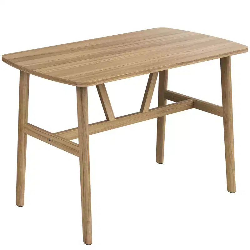 Tavolo da pranzo in legno da 47" per 4-6 persone, tavolo da cucina moderno con robusta struttura in metallo