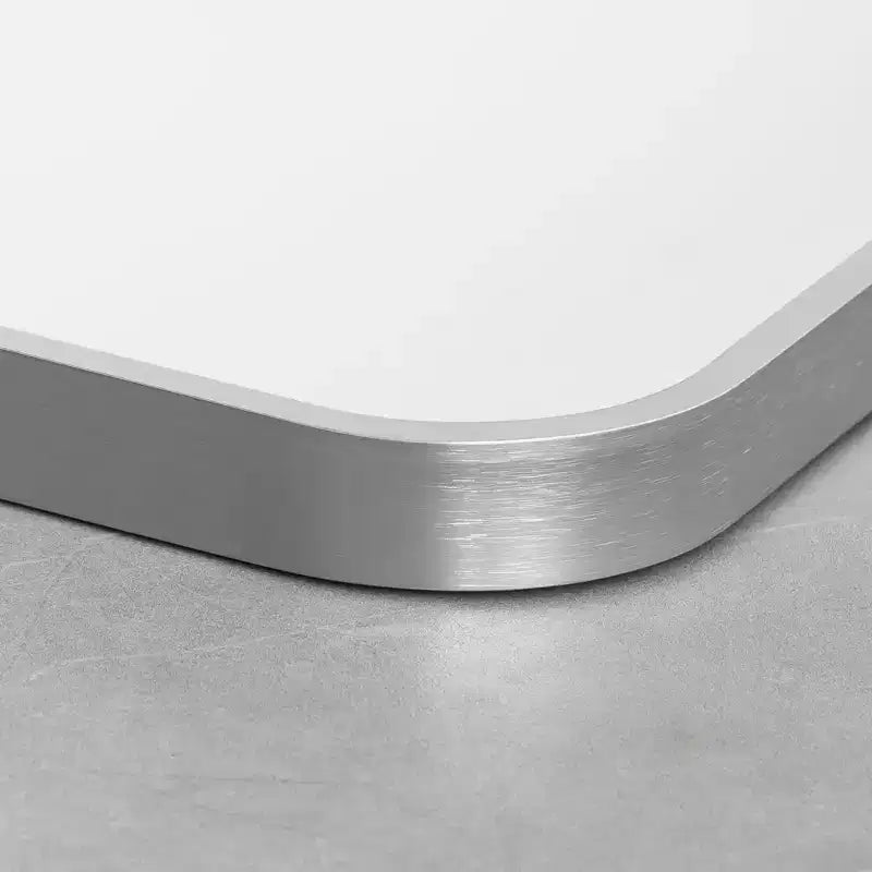 Specchio da Appendere, Bordo Sottile in Lega di Alluminio, Rettangolo ad Angolo Retto, Oro, 38x26x1in, Doppio Lato