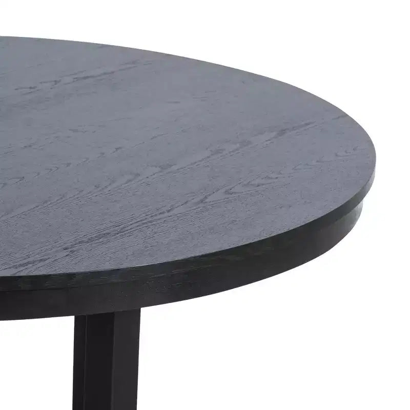 Tavolo da pranzo rotondo in legno da 45" per 4 persone, tavolo da cucina e sala da pranzo moderno in stile rustico