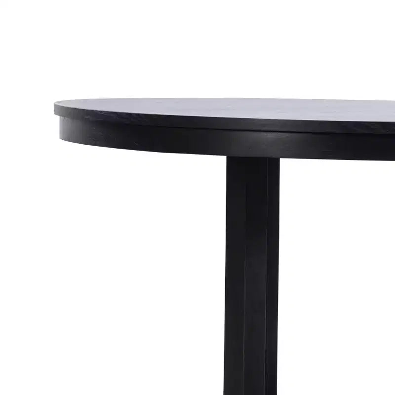 Tavolo da pranzo rotondo in legno da 45" per 4 persone, tavolo da cucina e sala da pranzo moderno in stile rustico