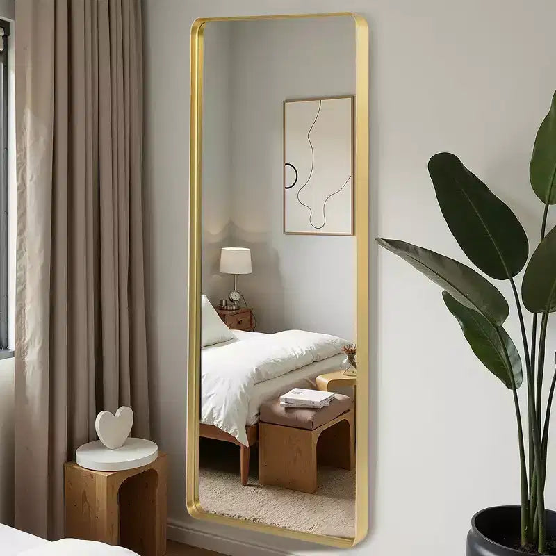 Specchio da terra rettangolare a figura intera per soggiorno e camera da letto, 80x180 cm