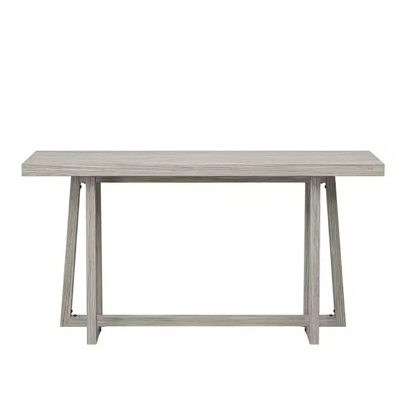 Tavolo da ingresso rettangolare minimalista 59.84IN, tavolo consolle con design unico delle gambe e ripiano spesso, tavolo d'accento per foyer, esterni