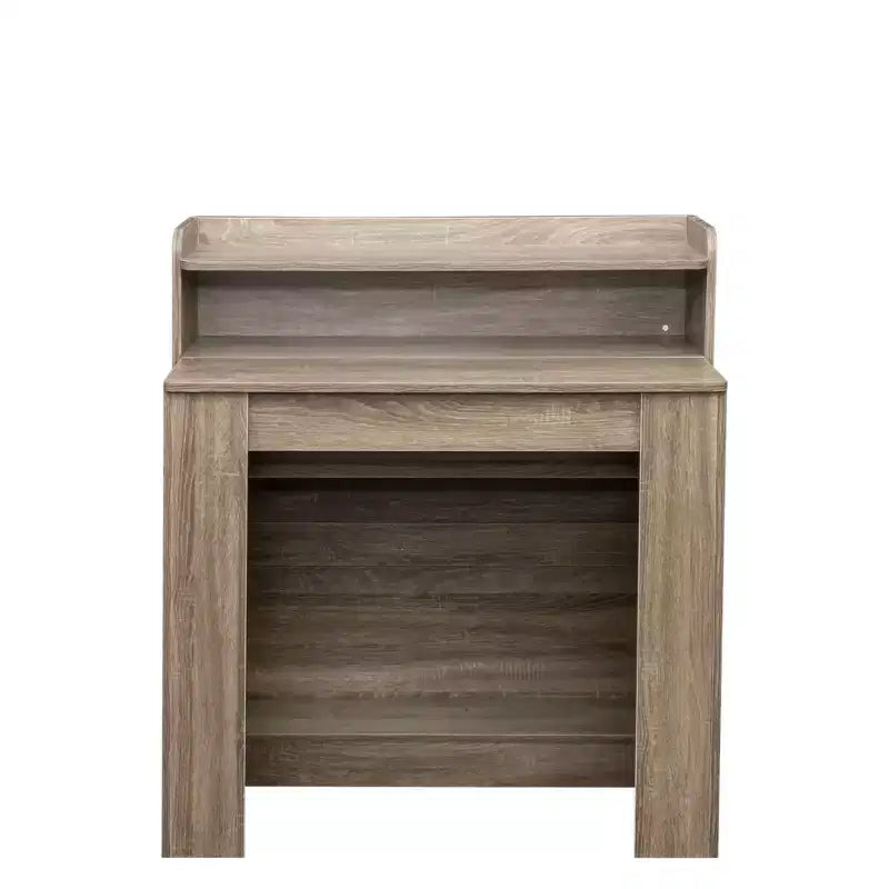 Tavolo da pranzo allungabile moderno da 242 cm con contenitore, design pieghevole salvaspazio