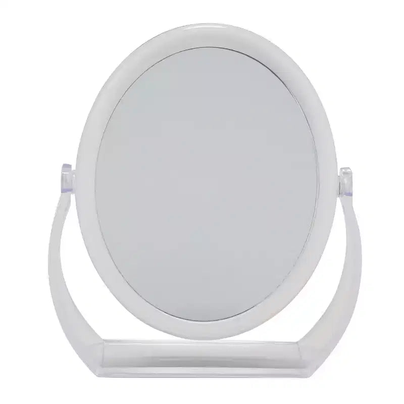 Specchio da toilette da 8" con base gommata, ingrandimento 1X-10X, da appoggio