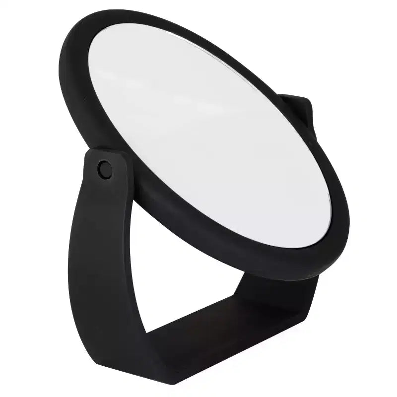 Specchio da toilette da 8" con base gommata, ingrandimento 1X-10X, da appoggio