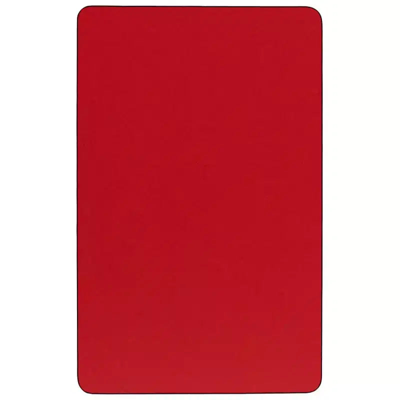 Tavolo attività rettangolare in laminato HP 24"L x 48"P con gambe corte regolabili in altezza